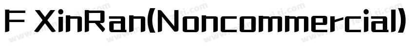 F XinRan(Noncommercial) Regular字体转换